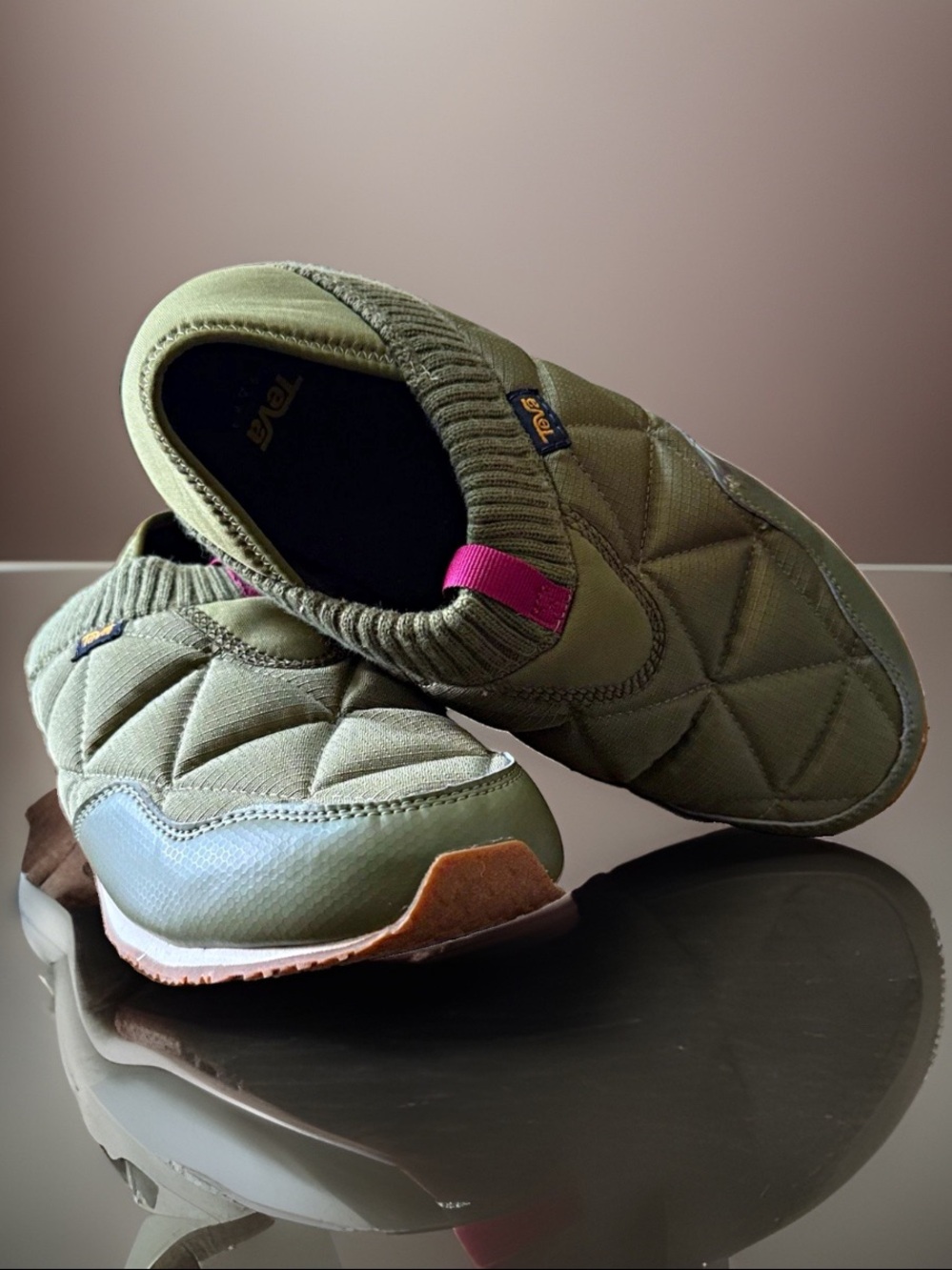 Teva ReEmber Olive Quilted Slip-On Shoes 🫒